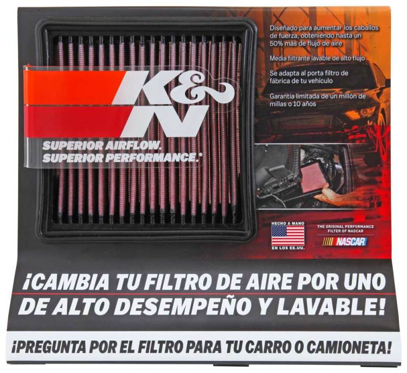 K&N 11-1/2W x 10H x 3-1/8D Small Air Filter - 87-5038S