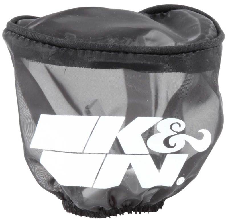 K&N Air Filter Wrap Black Oval Tapered 3.75in Base I/S Width x 2.5in Top I/S Width x 2.75in H - RU-2780DK