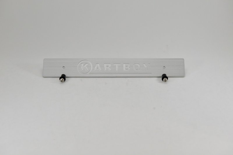 Kartboy Front License Plate Delete - Silver - KB-055-PL-SLV