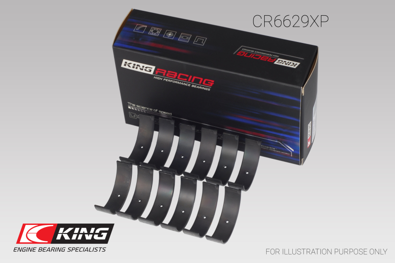 King Mitsubishi 6G72 (Size 0.26) Connecting Rod Bearing Set - CR6629XP.026