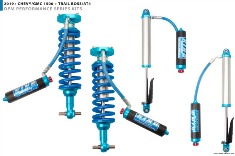 King Shocks 2019+ Chevrolet Silverado 1500 Front 2.5 Dia Rem. Res Coilover w/Adjuster (Pair) - 25001-174A