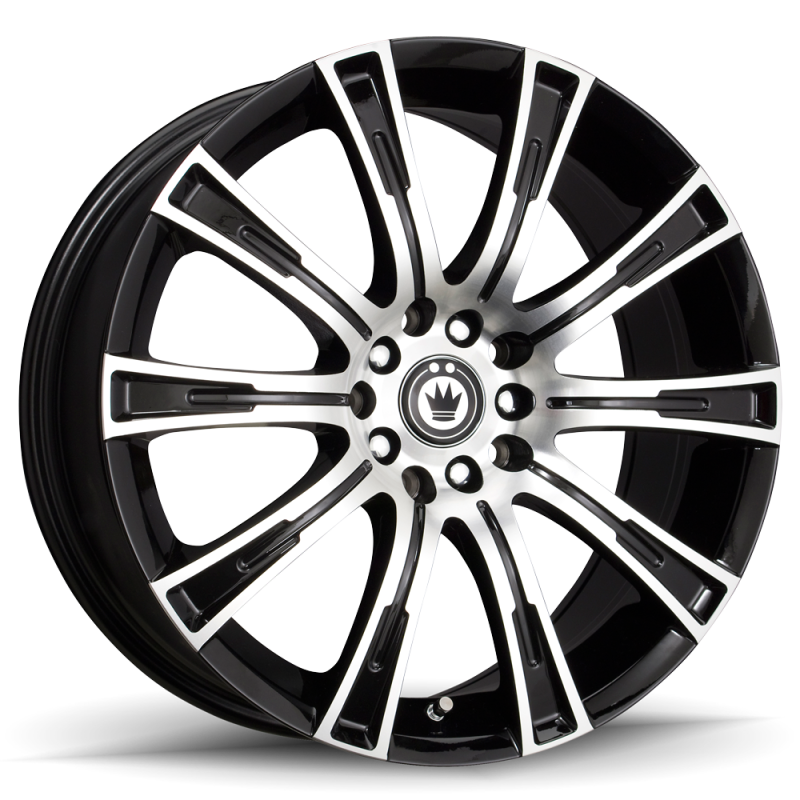 Konig Crown 17x7.5 5x112/120 ET35 Black Machine Face - CW77T20355