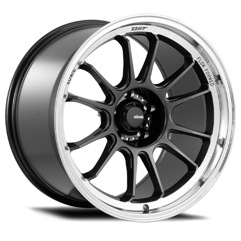 Konig Hypergram 18x10.5 5x114.3 ET25 Metallic Carbon w/ Machined Lip - HG08514256