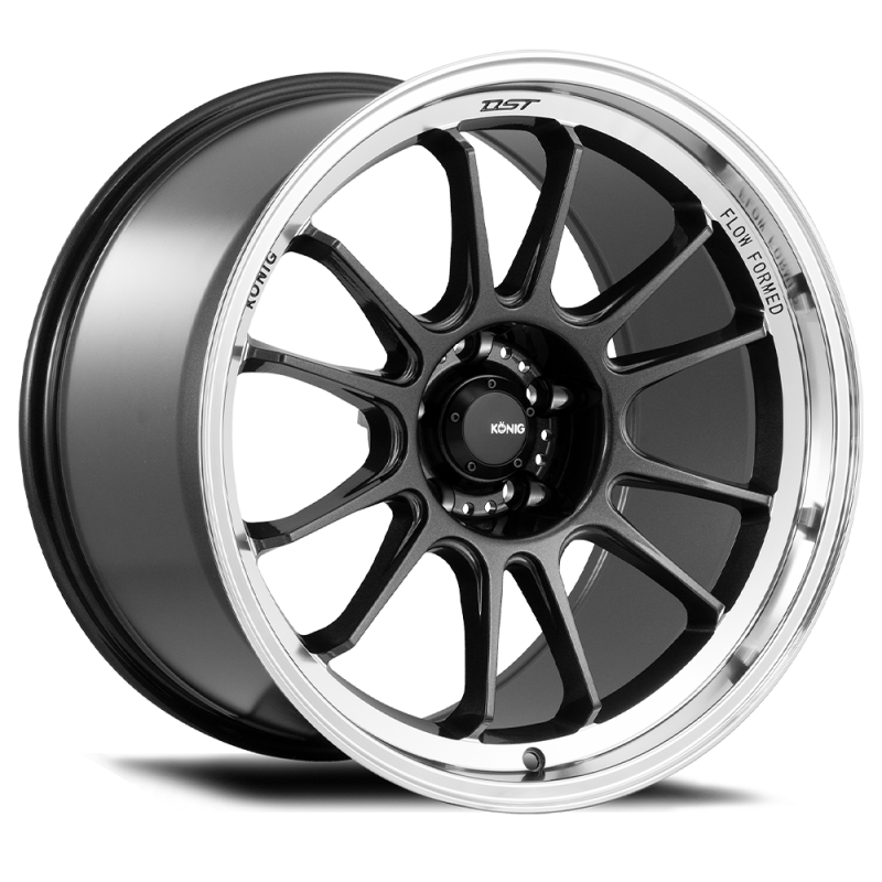 Konig Hypergram 18x11 5x114.3 ET40 Metallic Carbon w/ Machined Lip - HG18514406