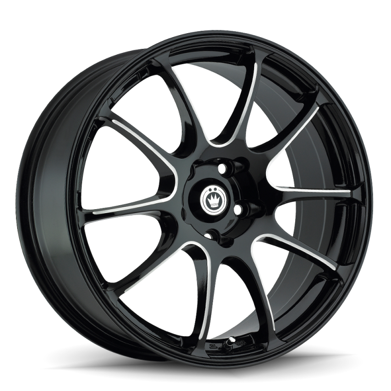 Konig Illusion 18x8 5x114.3 ET35 Black/Ball Cut Machine - IL88514355