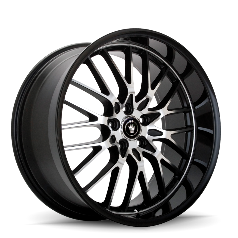 Konig Lace 20x8.5 5x114.3 ET40 Black/Machine Spoke - LA08514405