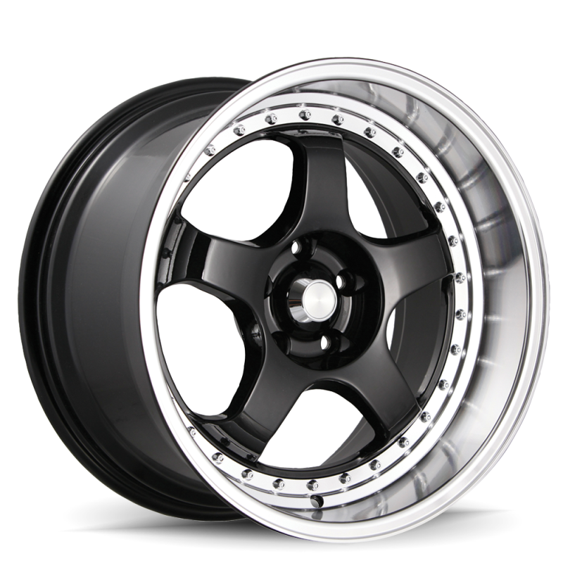 Konig SSM 18x8 5x100 ET42 Gloss Black w/ Machined Lip - SS88510425