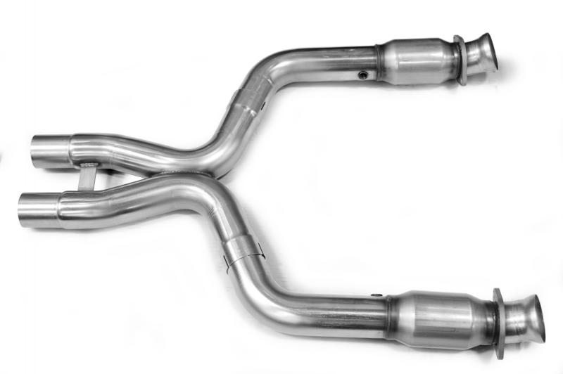 Kooks 11-14 Ford Mustang GT 5.0L 4V 3in x 2 3/4in OEM Exhaust GREEN Cat X Pipe Kooks HDR Req - 11413300