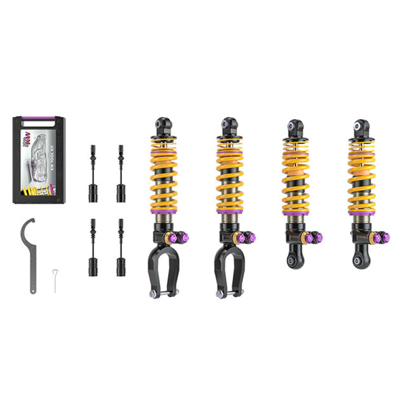 KW Coilover Kit V5 2014+ Lamborghini Huracan (Incl Spyder) w/ NoseLift / w/o Elec. Dampers - 30911009