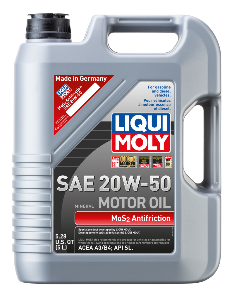 LIQUI MOLY 5L MoS2 Anti-Friction Motor Oil 20W50 - 22072