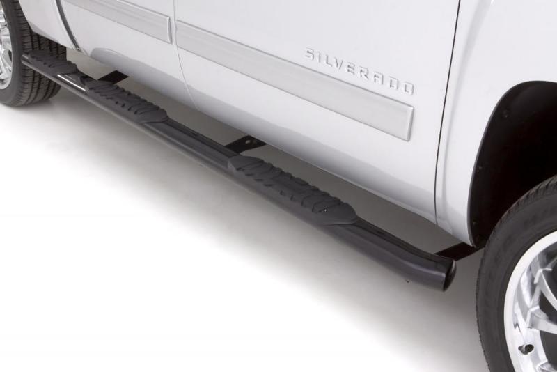 Lund 07-17 Toyota Tundra Access Cab (6.5ft. Bed) 5in. Oval WTW Steel Nerf Bars - Black - 260102008