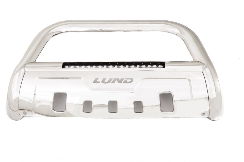 Lund 04-18 Ford F-150 (Excl. Heritage) Bull Bar w/Light & Wiring - Polished - 47021206