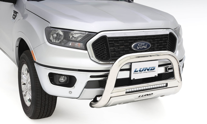 Lund 2019 Ford Ranger Bull Bar w/Light & Wiring - Polished Stainless - 47021300