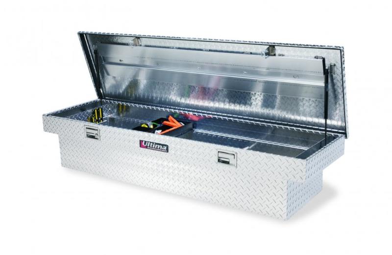 Lund 67-99 Chevy CK Ultima Deep Single Lid Crossover Tool Box - Brite - 9100DB