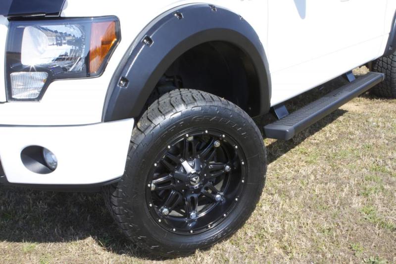 Lund 04-08 Ford F-150 RX-Rivet Style Textured Elite Series Fender Flares - Black (4 Pc.) - RX310T