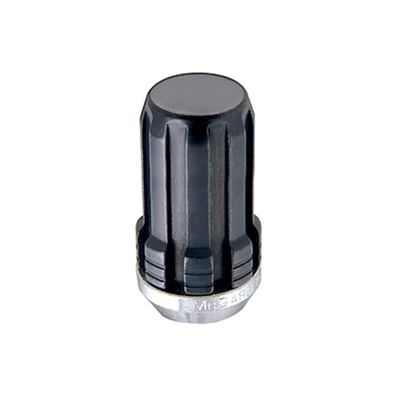 McGard SplineDrive Lug Nut (Cone Seat) 1/2-20 / 1.60in. Length (Box of 50) - Black (Req. Tool) - 65001BK
