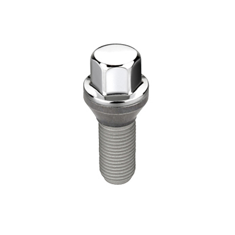 McGard Hex Lug Bolt (Cone Seat) M12X1.25 / 17mm Hex / 22.0mm Shank Length (Box of 50) - Chrome - 69732