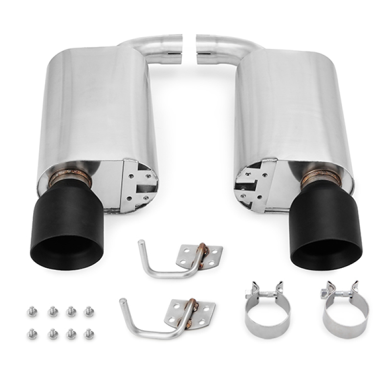 Mishimoto 2015+ Ford Mustang GT Street Axleback Exhaust w/ BlackTips - MMEXH-MUS8-15ASBK
