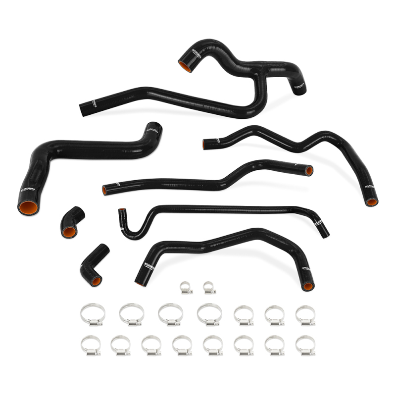 Mishimoto 05-10 Mustang V6 Silicone Radiator & Heater Hose Kit - Black - MMHOSE-MUS40-05BK