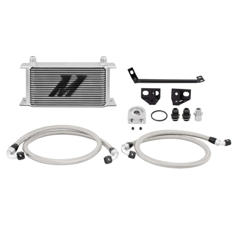 Mishimoto 15 Ford Mustang EcoBoost Non-Thermostatic Oil Cooler Kit - Silver - MMOC-MUS4-15
