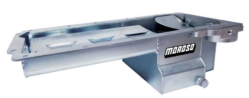 Moroso Dart LS Next Swap (w/Aluminum Spacers) Wet Sump 7qt 6in Road Race Baffled Steel Oil Pan - 20152