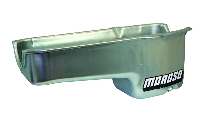 Moroso 80-85 Chevrolet Small Block (w/Passenger Side Dipstick) Wet Sump 6qt 8.25in Steel Oil Pan - 20181