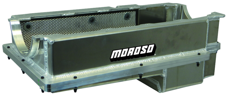 Moroso Chevrolet Big Block Mark IV (w/Double Power Kick Outs) Wet Sump 6-7qt 8in Aluminum Oil Pan - 20376