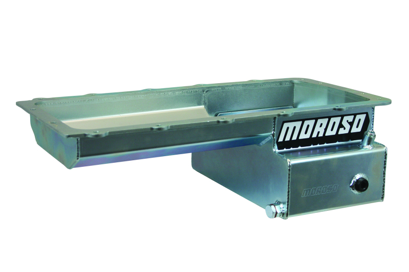 Moroso Ford 5.0 Coyote (w/Front Sump) Road Race Baffled Wet Sump 7qt 6.25in Steel Oil Pan - 20573
