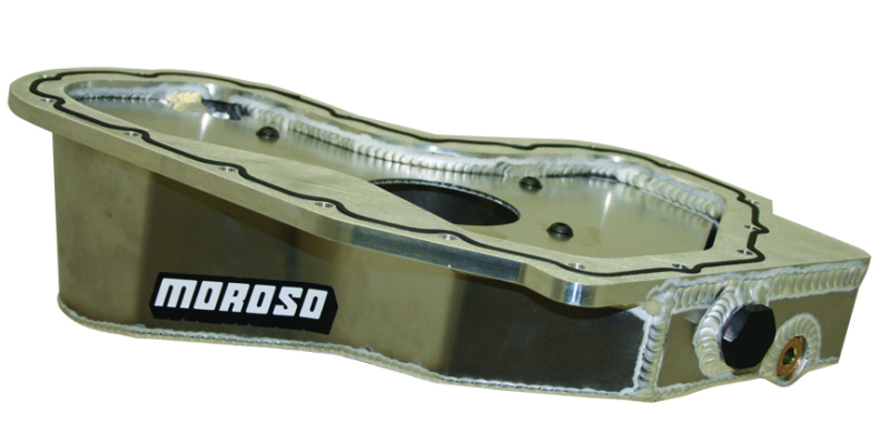 Moroso Lotus/Toyota 2GR-FE/Z Road Race Baffled Wet Sump 6.25qt Stock Depth Aluminum Oil Pan - 20971