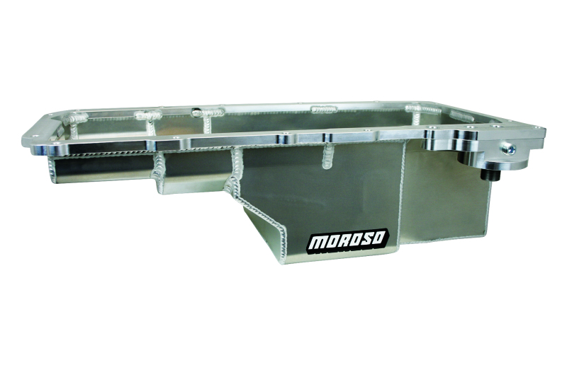 Moroso GM LS/93-02 F Body (w/Spin-On Oil Filter Adapter) Drag Race Wet Sump 6qt 6in Aluminum Oil Pan - 21149