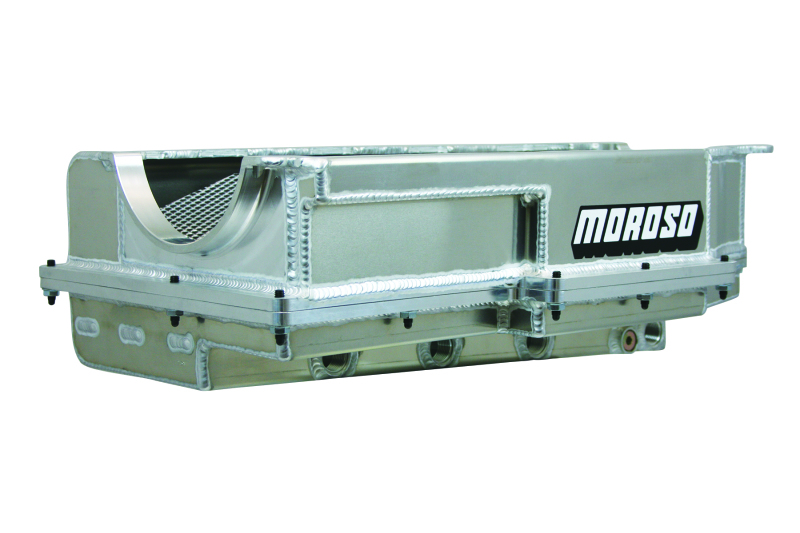Moroso Donovan 700/DRC2/Merlin Big Block (w/Four Pick Ups & 2 Piece Seal) Dry Sump Aluminum Oil Pan - 21598