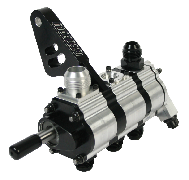 Moroso T3 Series Dragster 3 Stage Dry Sump Oil Pump - Tri-Lobe - Left Side - 1.200 Pressure - 22443