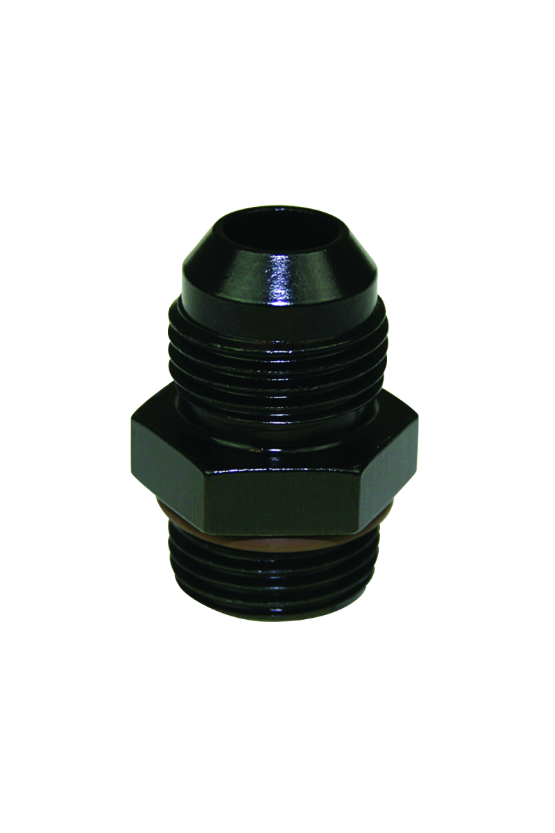 Moroso Dry Sump/External Oil Pump Fitting -8An Male to -8An Straight w/O-Ring - Aluminum - Single - 22604