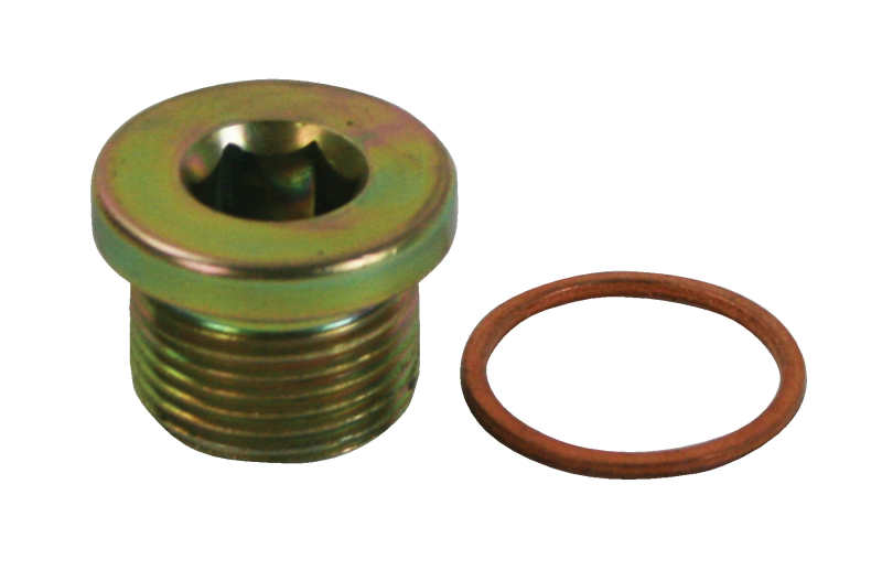 Moroso Low Warning Sensor Plug w/Copper Washer - M20 x 1.5 Thread - Steel - Single - 22738