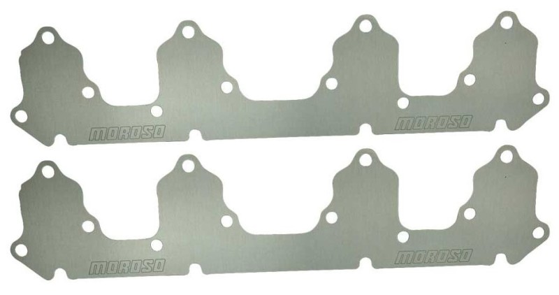 Moroso Ford FE Exhaust Block Off Storage Plate - Pair - 25172