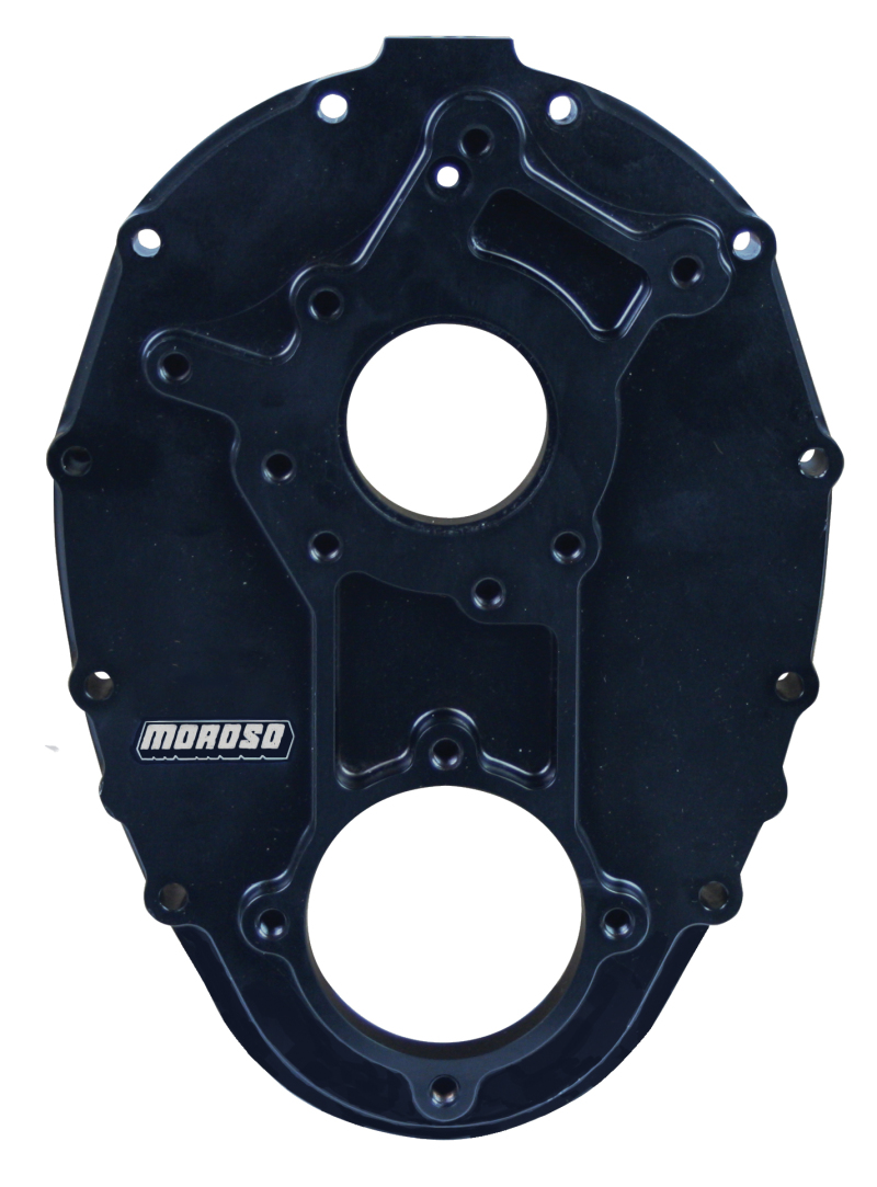 Moroso Chevrolet Small Block Timing Cover - Non-Raised Cam - Sprint Car - Aluminum - 60200