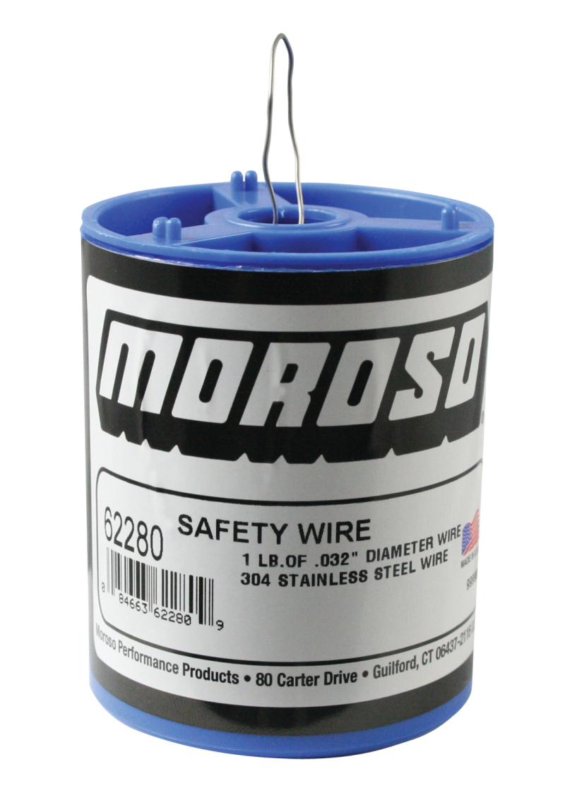 Moroso Safety Wire - Stainless Steel - 1lb Can - 62280