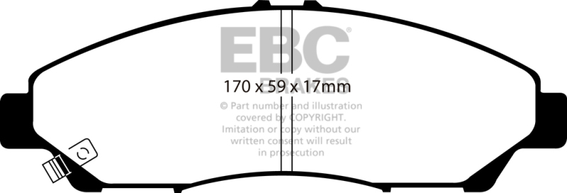 EBC 07-13 Acura MDX 3.7 Ultimax2 Front Brake Pads - UD1280