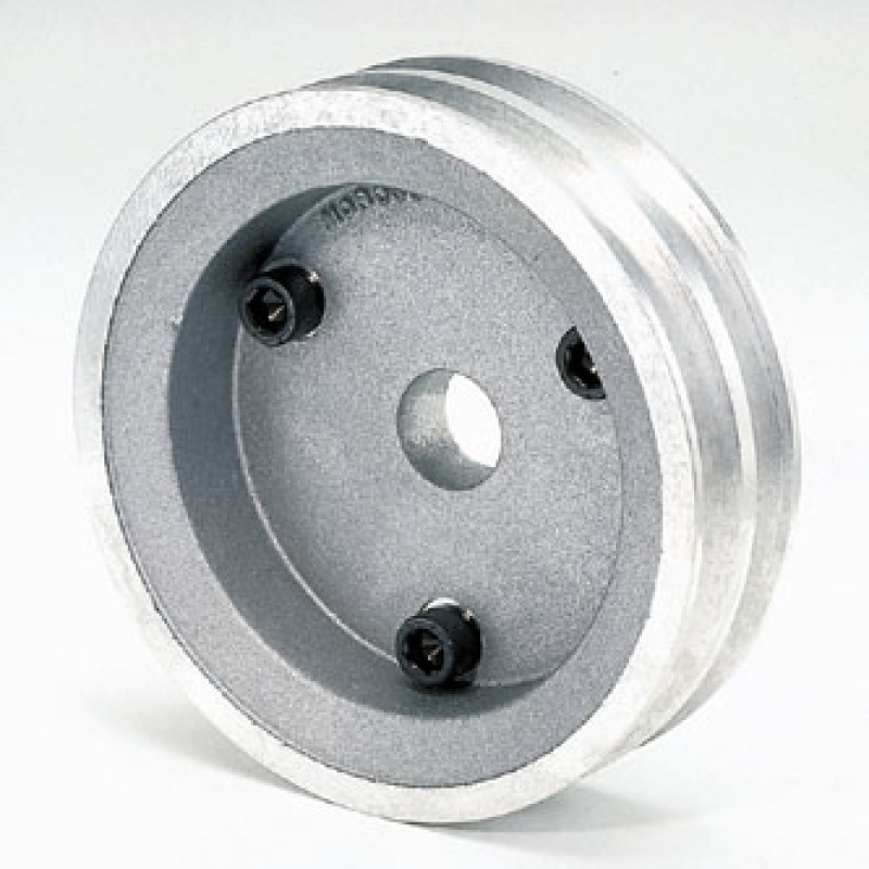 Moroso Chevrolet Small Block (w/Short Pump) Crankshaft Pulley - Double Groove - Cast Aluminum - 64060