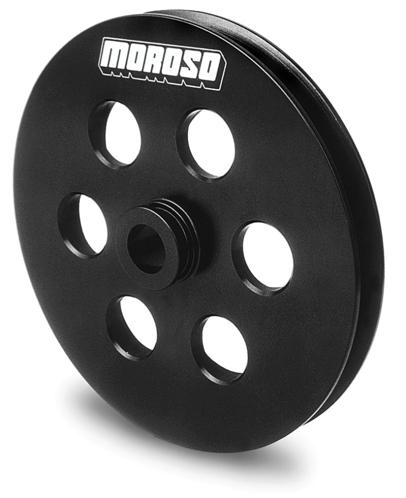 Moroso GM (Late Model) Power Steering Pulley - Single Groove - Billet Aluminum - 64860