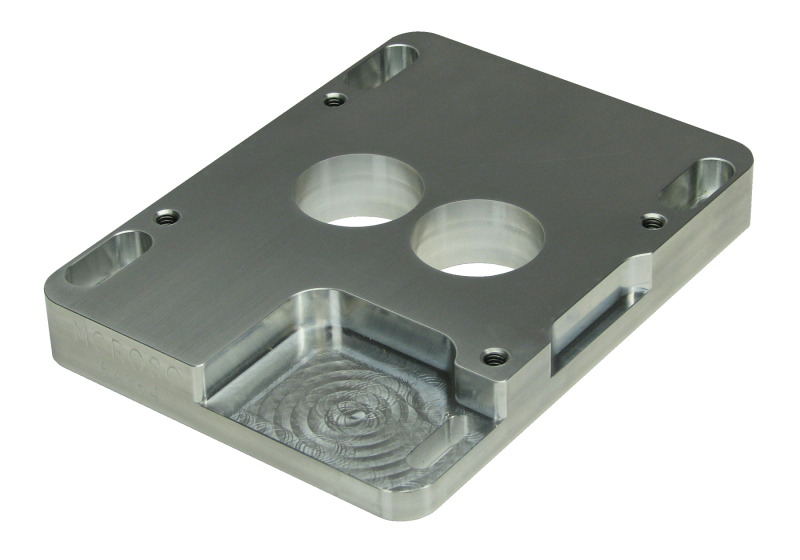 Moroso 4412 2BBL to 4150/4160 Carburetor Adapter - 1in - Billet Aluminum - 64964