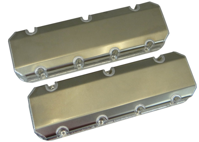 Moroso Brodix SR20/Dart Pro1 Valve Cover - 3in - No Logo - Exhaust & Intake Pockets - Alum - Pair - 68487