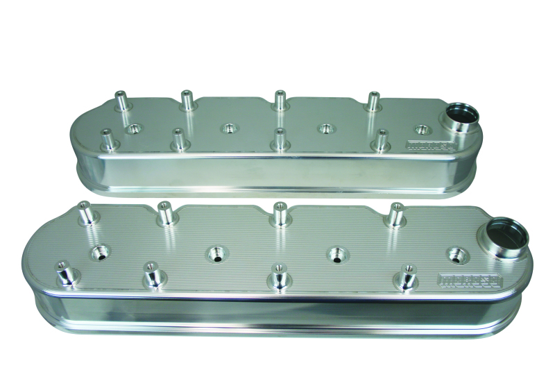 Moroso GM LS Valve Cover - 2.5in - w/Coil Mounts - COPO Breathers on Each Cover - Billet Alum - Pair - 68493