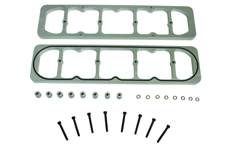 Moroso Chevrolet Small Block Valve Cover Adapter - GM LS Cylinder Heads - Billet Aluminum - 68995