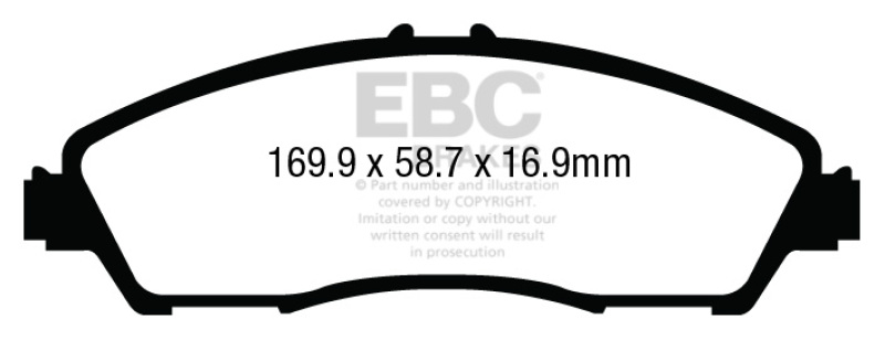 EBC 14+ Acura MDX 3.5 Ultimax2 Front Brake Pads - UD1723