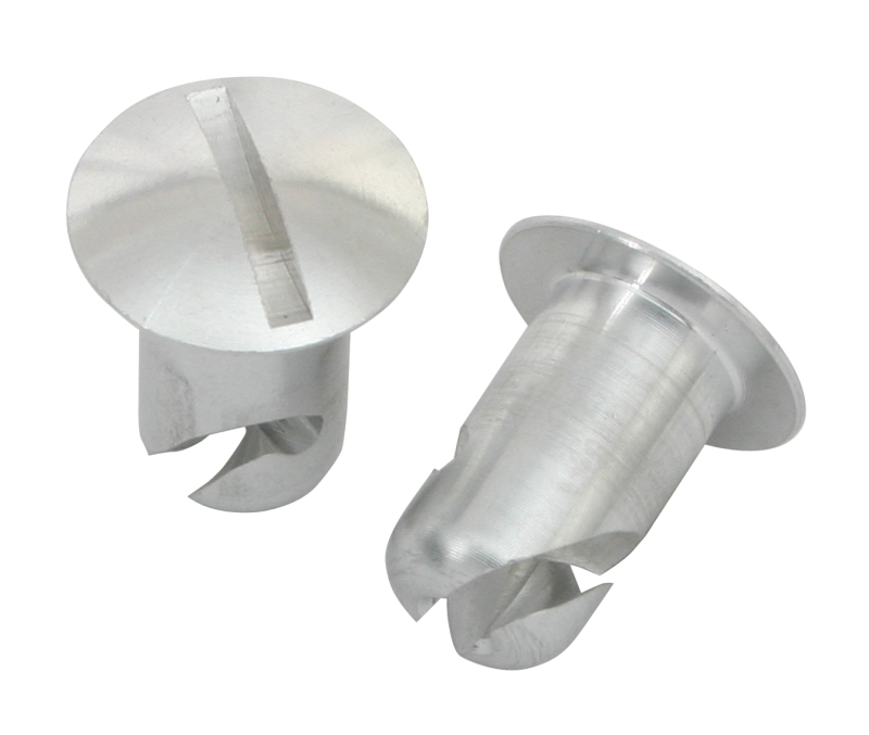 Moroso Quick Fastener - Oval Head - 7/16in x .400in - Aluminum - 10 Pack - 71353