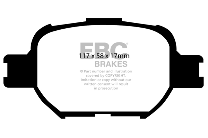 EBC 04-10 Scion TC 2.4 Ultimax2 Front Brake Pads - UD817