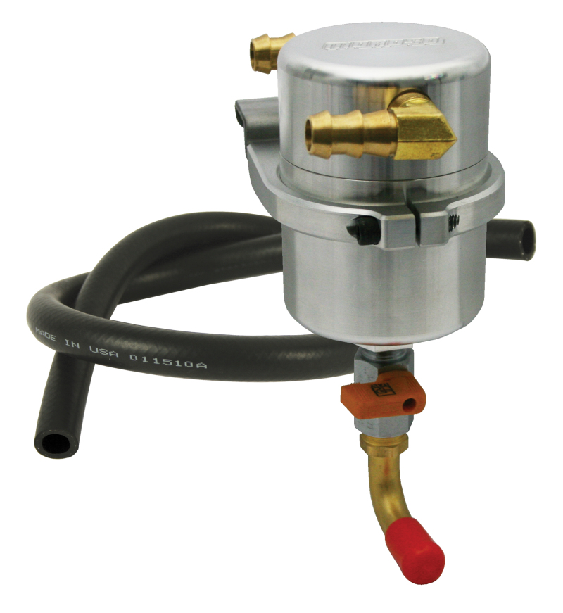 Moroso 96-04 Ford Mustang GT 4.6L Air/Oil Separator Catch Can - Billet Aluminum - 85486