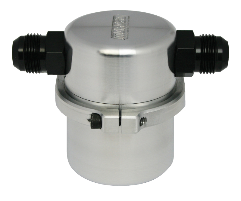 Moroso Universal Air/Oil Separator Catch Can -12An Inlet/Outlet - Billet Aluminum - 85495