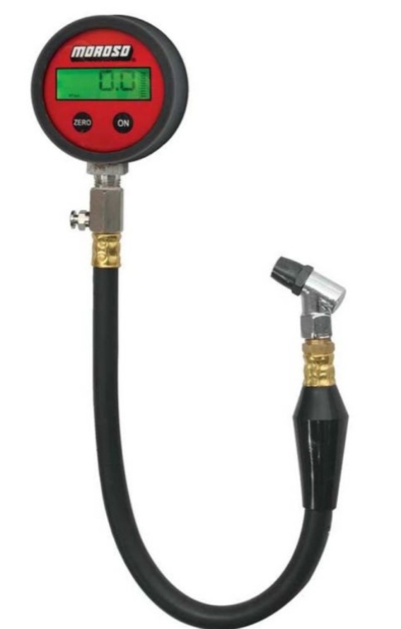 Moroso Tire Pressure Gauge 0-15psi - Digital Backlit - 89574